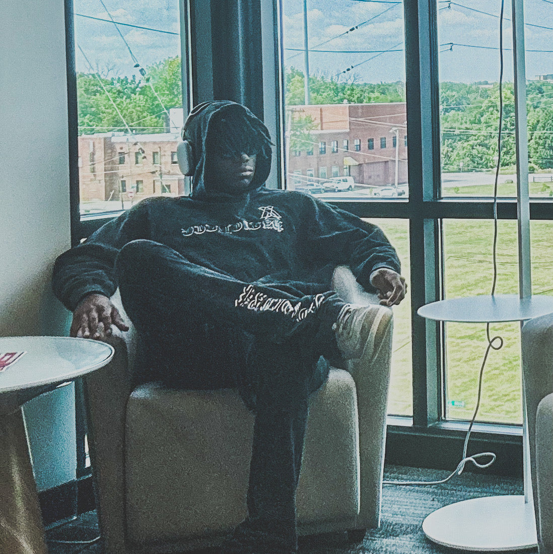 PXP FADED BLACK sweat suit